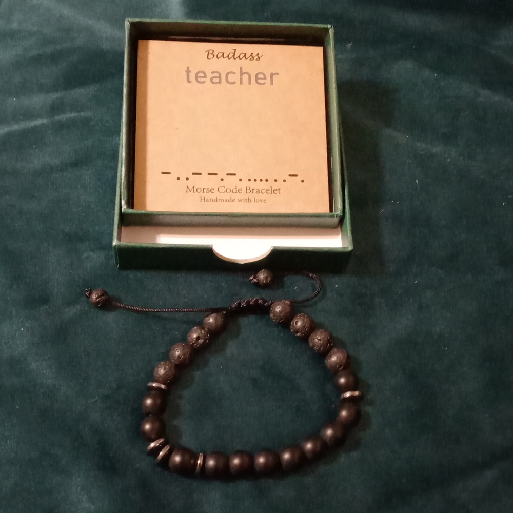 Morse Code Bracelet BADASS TEACHER